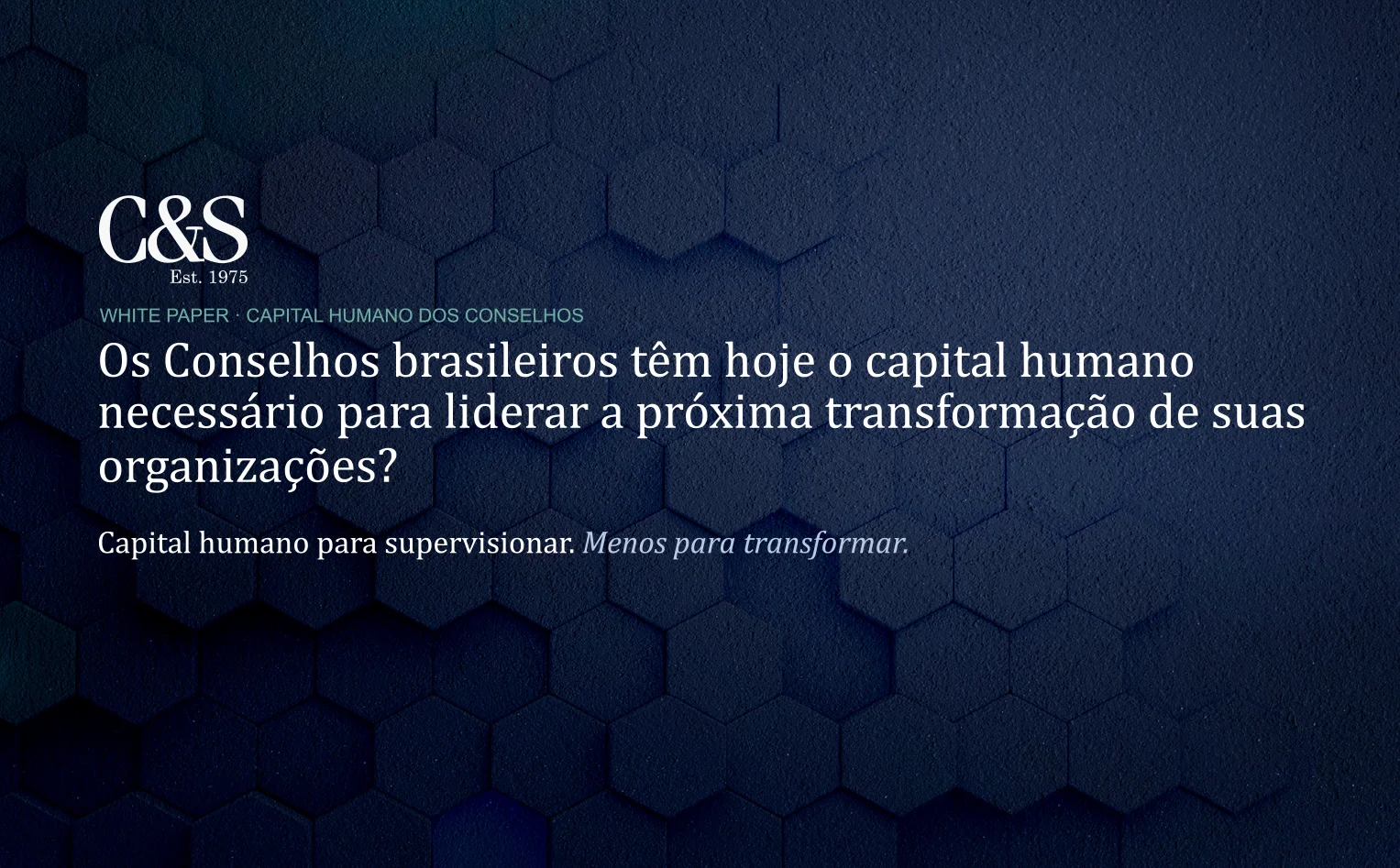 White Paper Capital Humano dos Conselhos